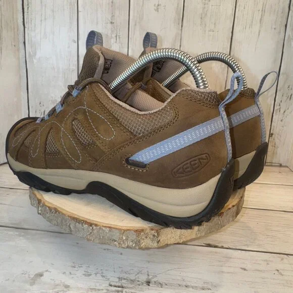 Keen Womens Shasta Hiking Trail Lace Up Shoes Waterproof Brown Blue Size 7.5 - Picture 4 of 10